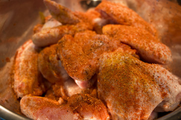 Chicken wings with spice