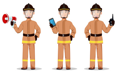 Fireman cartoon character