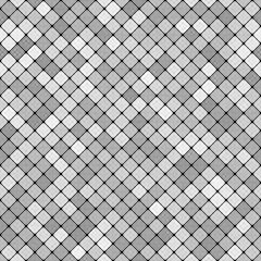 Grey abstract repeating diagonal square pattern background design - vector graphic