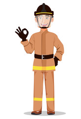 Fireman cartoon character