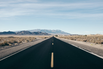 Street through Desert Valley 
