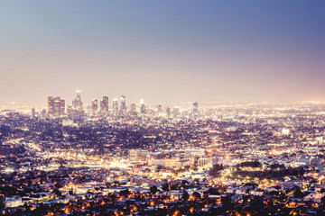 Fototapeta premium Los Angeles Skyline 