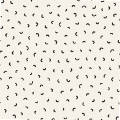 Seamless abstract geometric pattern in retro memphis style. Scatteres shapes vector background.