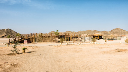 bedouin village in african desert
