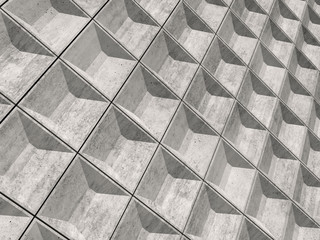 Abstract empty concrete wall, 3d pattern