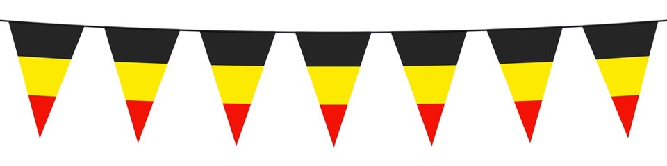 Banner. Garlands, pennants. Belgium