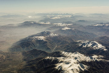 Canyons seen from an Aeroplane 