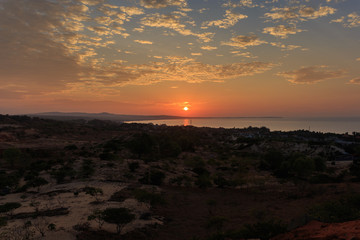 Beautiful sunrise with dramatic cloudscape