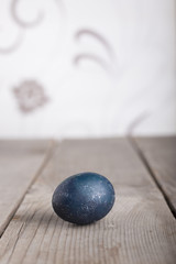 Obraz na płótnie Canvas Colorful eastern eggs. Copy space. Selective focus