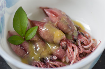 ほたるいかの酢みそあえ