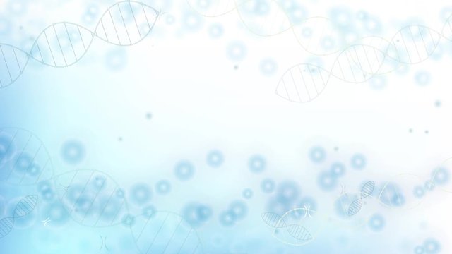 Science video with cells. Vector mesh spheres from flying debris. Animation of molecular research dna, medicine scientific, Life and biology. -stock footage