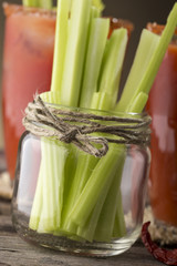 Celery leaves and Bloody Mary