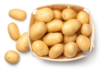 Potatoes Isolated on White Background
