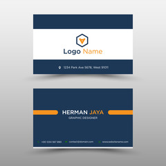 blue Vector Business Card Template