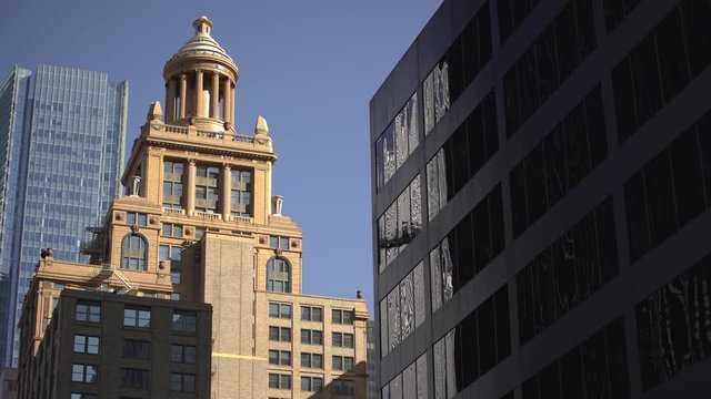 Pan left of Niels Esperson Building, Houston