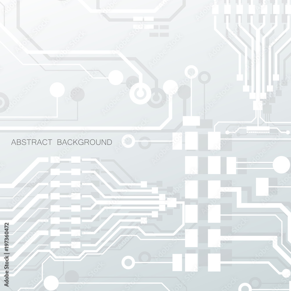 Poster vector circuit board illustration. abstract technology. microchip background.