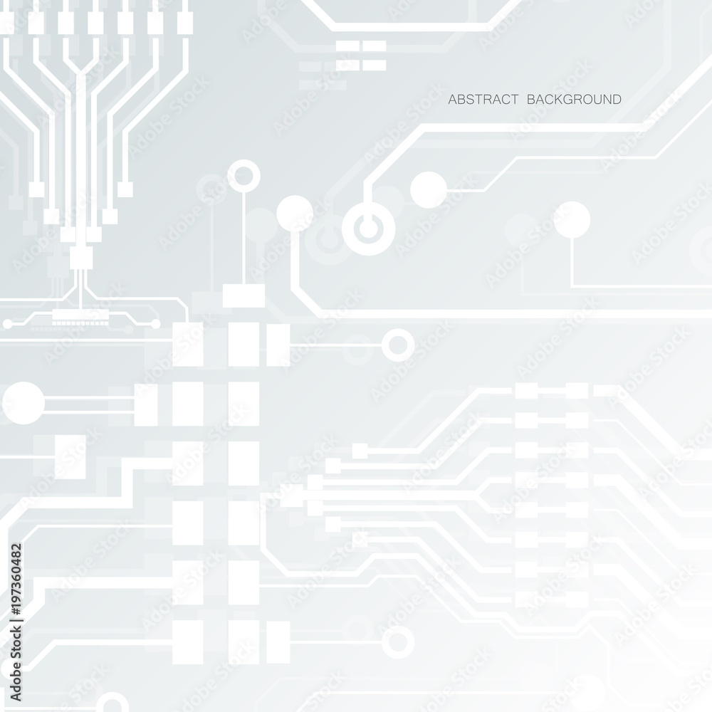 Poster vector circuit board illustration. abstract technology. microchip background.