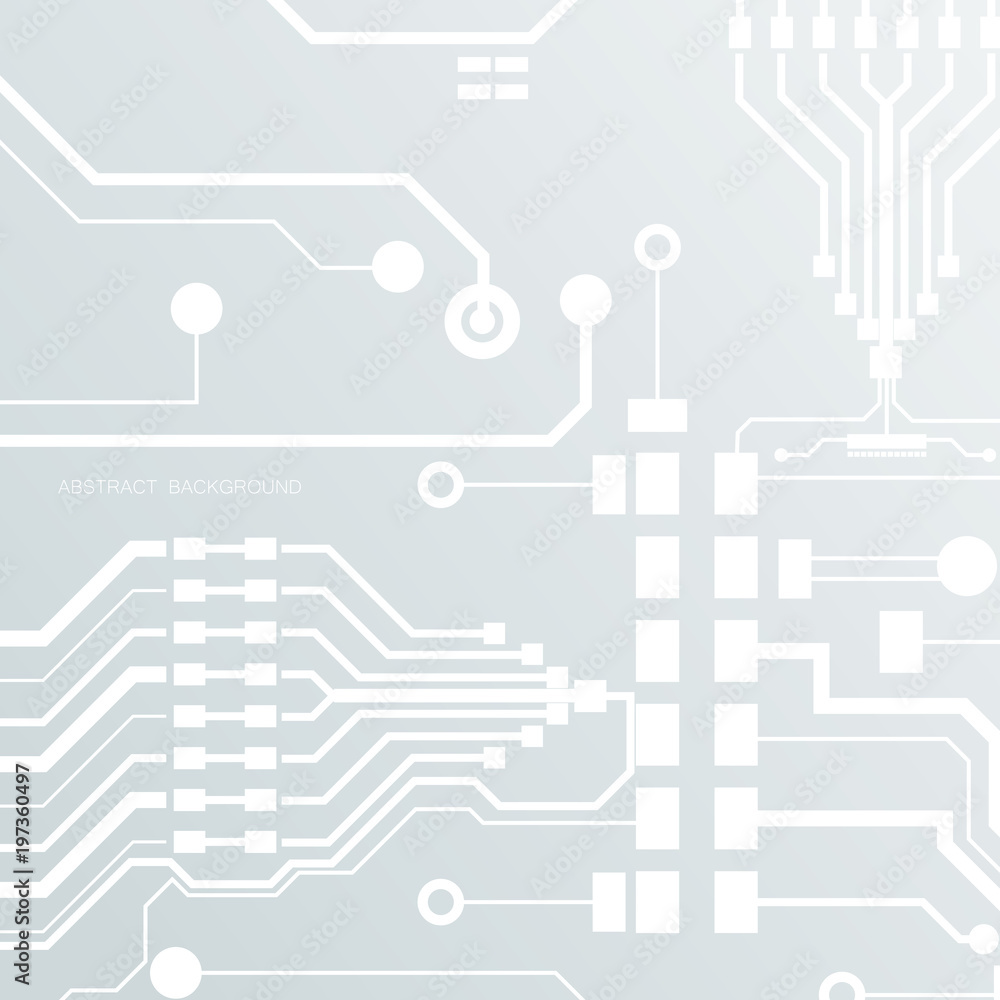 Poster vector circuit board illustration. abstract technology. microchip background.