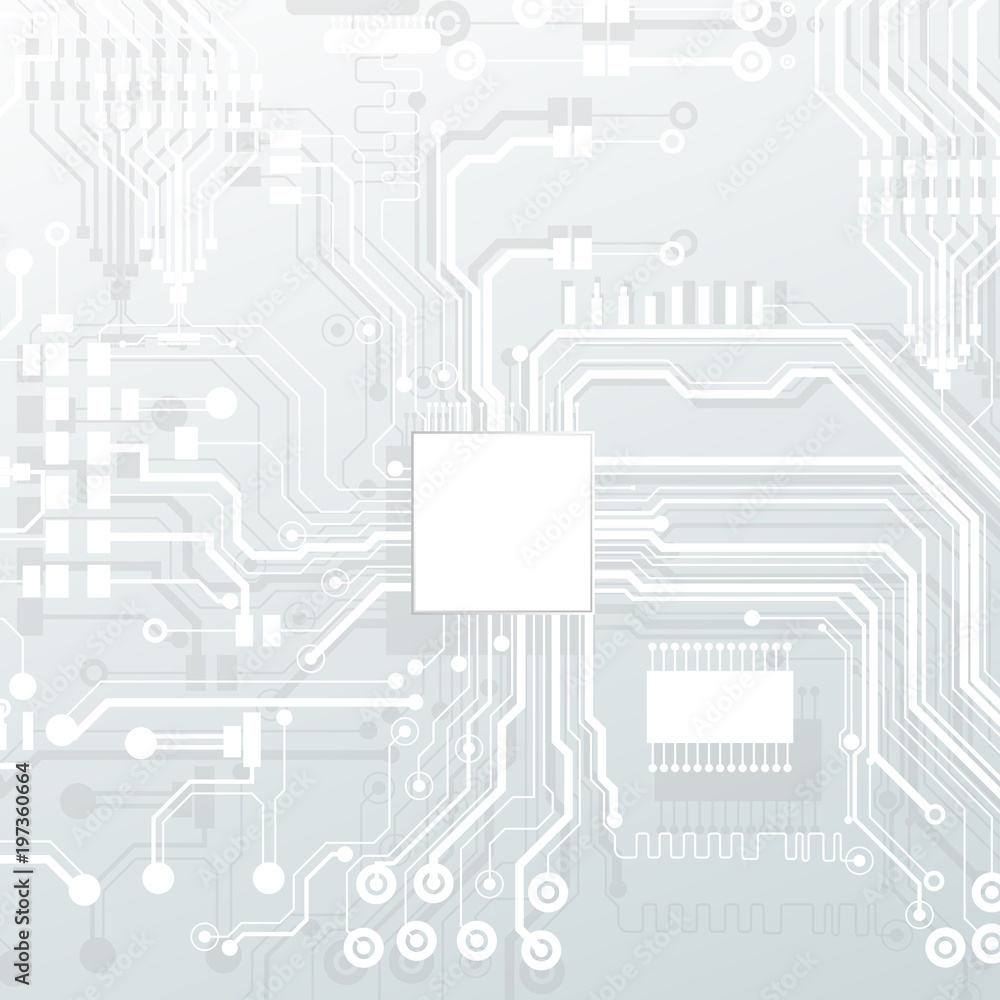Aufkleber vector circuit board illustration. abstract technology. microchip background.