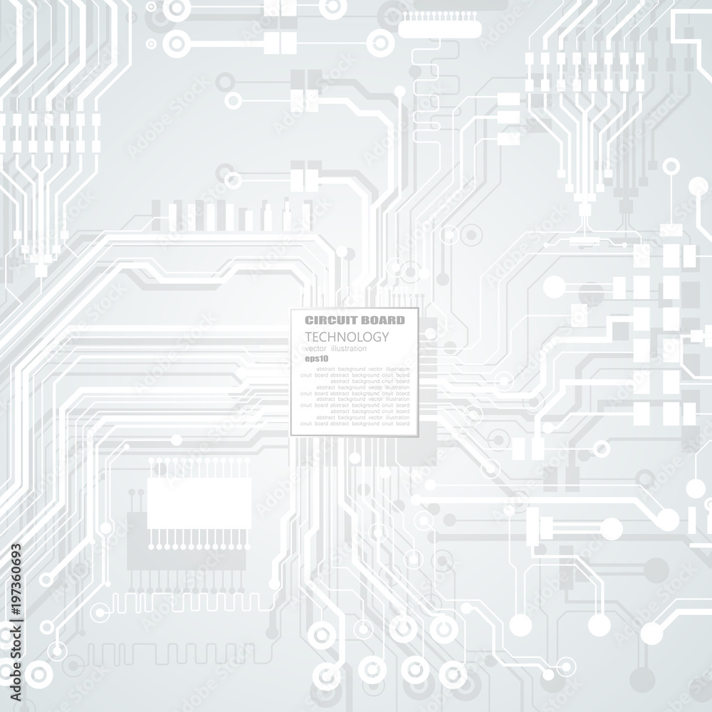 Aufkleber vector circuit board illustration. abstract technology. microchip background.