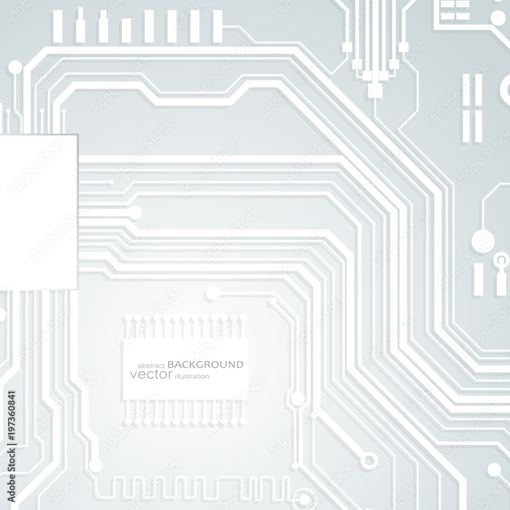 Aufkleber vector circuit board illustration. abstract technology. microchip background.