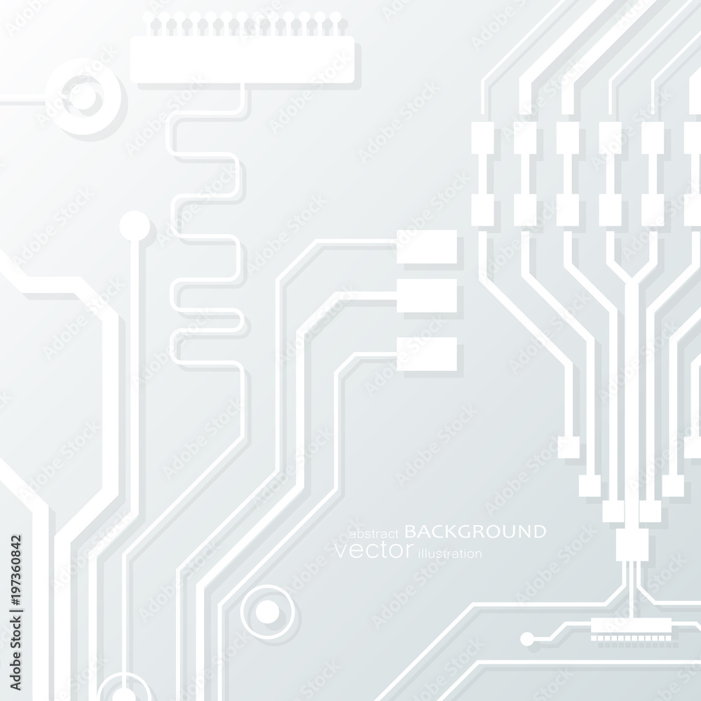 Aufkleber vector circuit board illustration. abstract technology. microchip background.