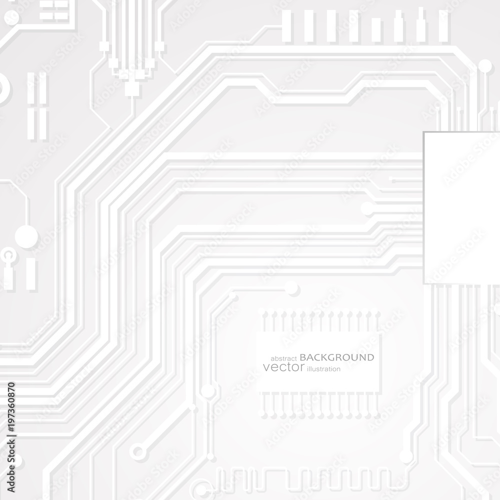 Aufkleber vector circuit board illustration. abstract technology. microchip background.