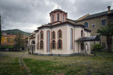 Monastery Iviron on Mount Athos, Chalkidiki, Greece