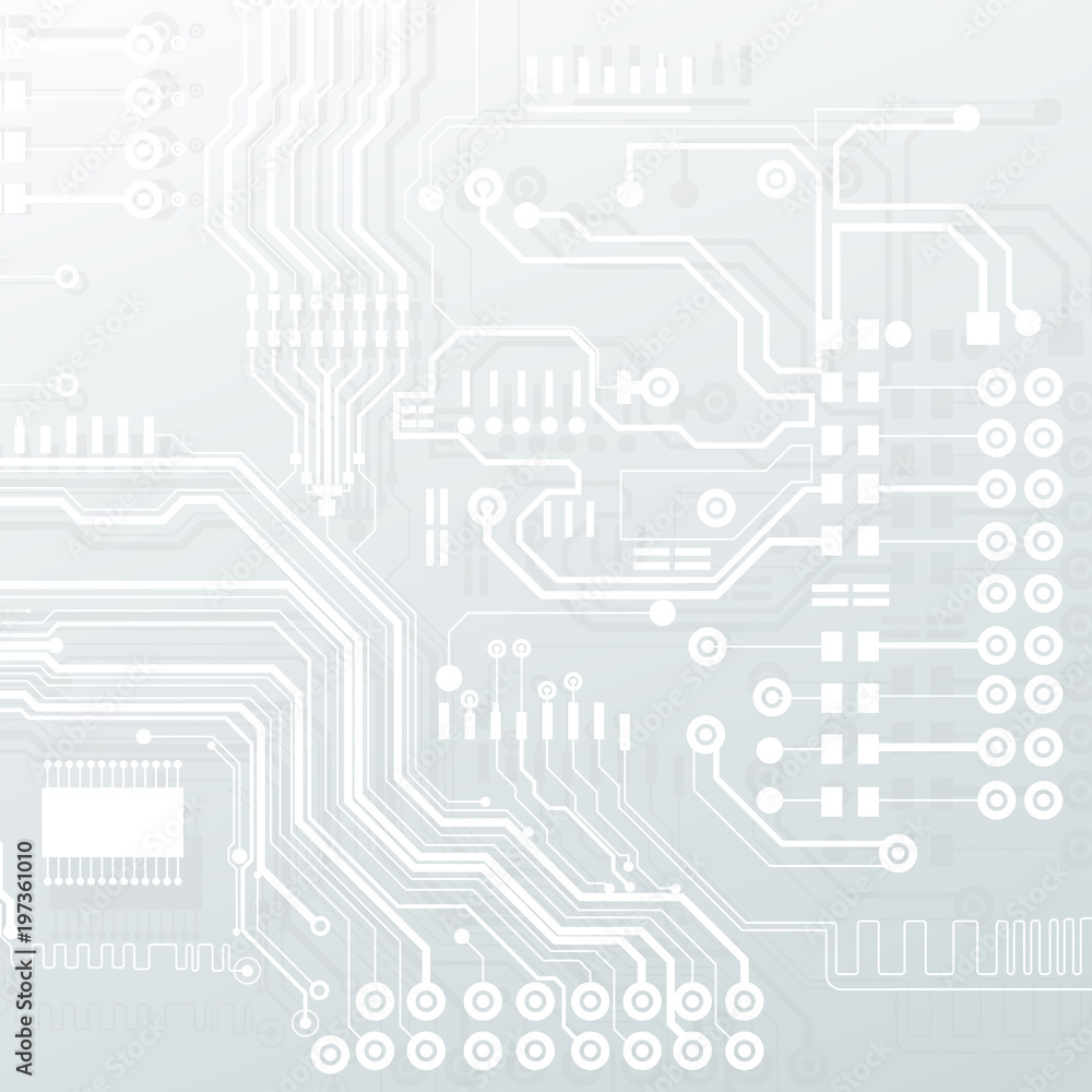 Aufkleber vector circuit board illustration. abstract technology. microchip background.