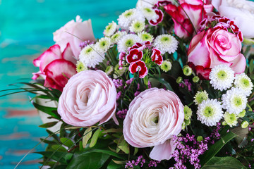 Bouquet of pink flowers