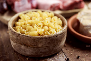 galets, short pasta typical of catalonia, spain