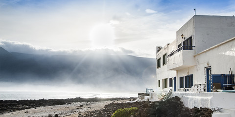 view of famara on lanzarote