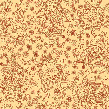 Henna mehndi patten bagkround for print, design, textile, fabric