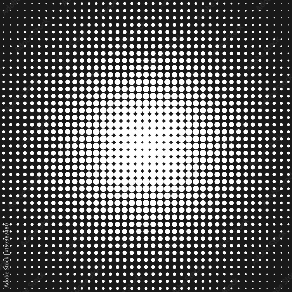 Aufkleber halftone dot pattern background template - abstract vector graphic