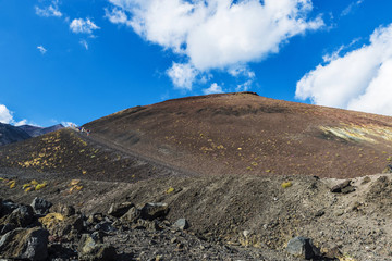 Mount Etna, volcano located in Sicily, Italy