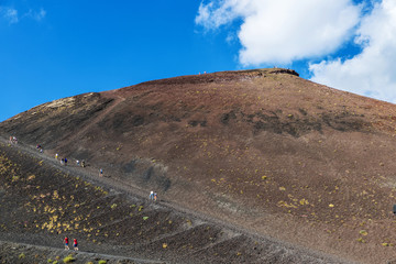 Mount Etna, volcano located in Sicily, Italy