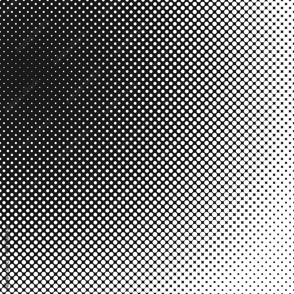 Poster halftone dotted background pattern design - abstract vector graphic design