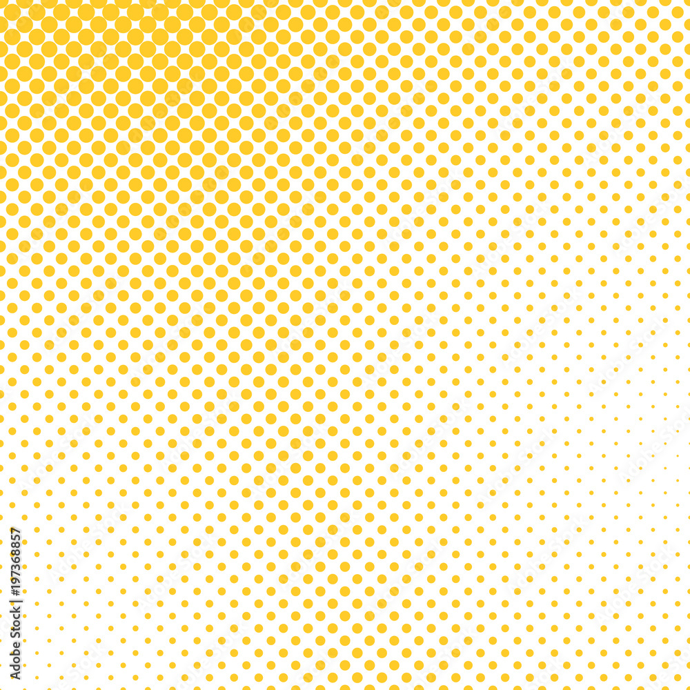 Poster simple yellow halftone dot background pattern design