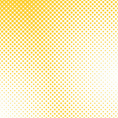 Simple yellow halftone dot background pattern design