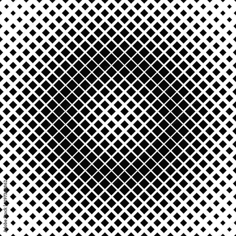 Poster geometric halftone diagonal square pattern background - vector graphic design