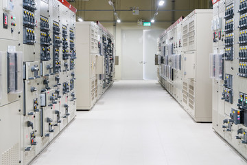 Electrical Room, medium and high voltage switcher, equipment, panel to control and protect the...