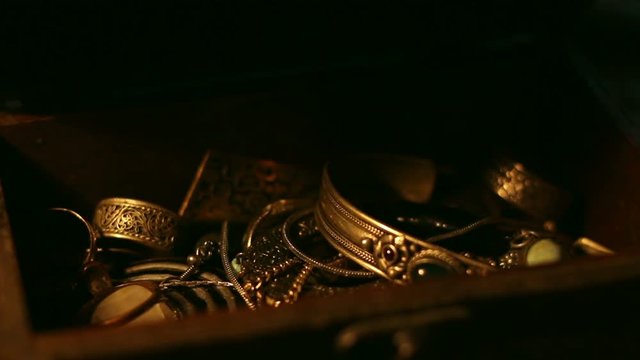 Hand Searching in a Treasure Chest