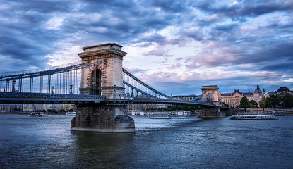 Obraz premium Chain Bridge - Budapest - Hungary