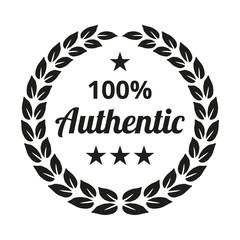 Authentic laurel wreath on white background.