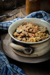 Traditional polish sauerkraut (bigos).