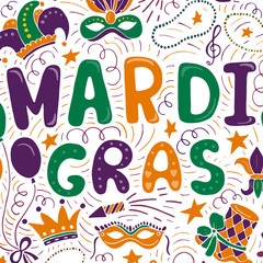 Vector Mardi Gras background