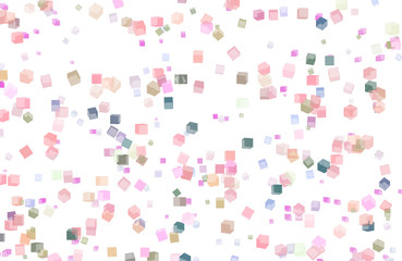 Abstract shape generative design art background. Pattern, simple, messy, box & floor.