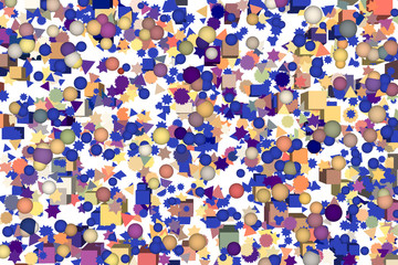 Shape illustrations background abstract, pattern texture. Digital, geometric, ellipse & effect.