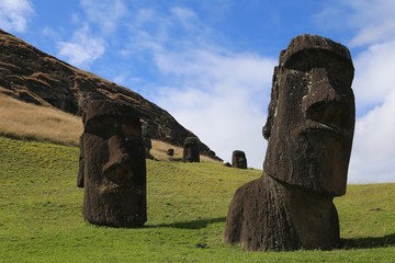 Moai statues on Easter Island