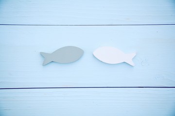 Grußkarte - Fische